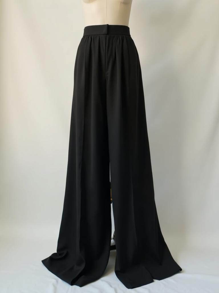 Tailored Wide Leg Trouser